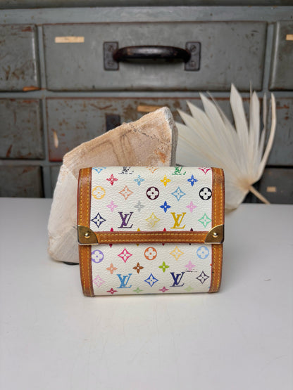 Coated Canvas Louis Vuitton Multi-Color Wallet
