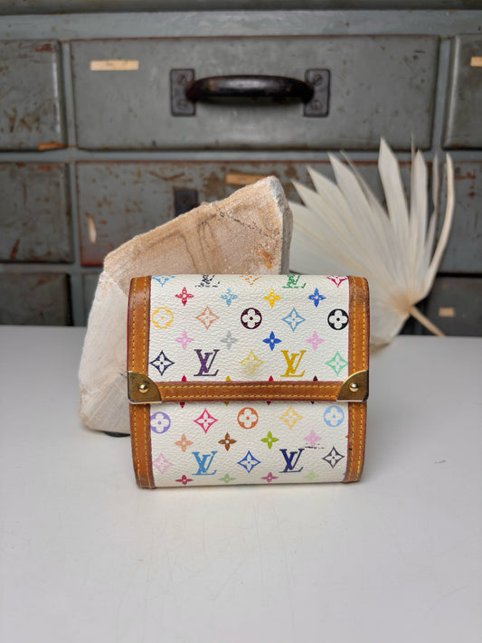 Coated Canvas Louis Vuitton Multi-Color Wallet