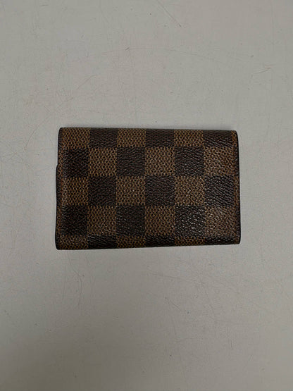 Louis Vuitton 6 Key Holder Coated Canvas Pre-owned Brown Mini Wallet
