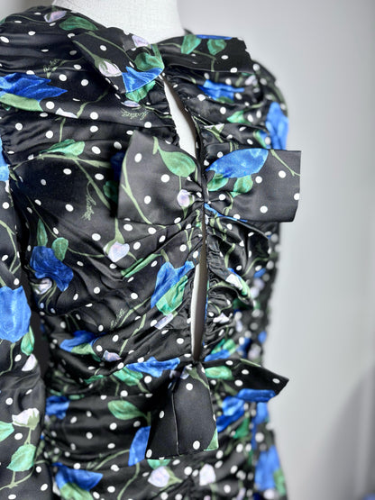 Women Size 36 (2) Rotate Birger Christensen Black, white, blue & green NWT Dress