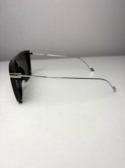 Saint Laurent Women's Pre-owned Black Acetate, Titanium Sunglasses