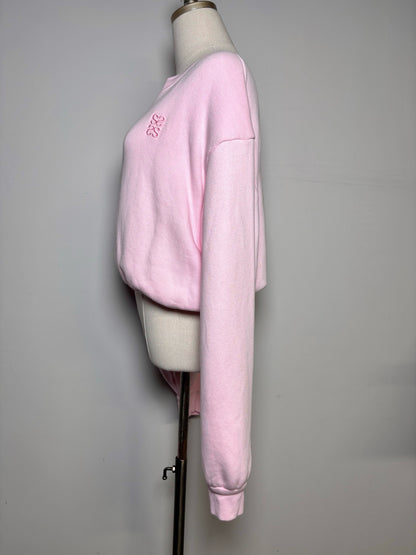 Women Size S (Estimate) Sandro Paris Bubble Gum Pink Solid Pure cotton Top