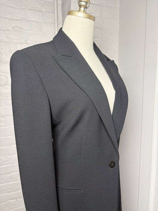 Women Size 48 (10, US) Giorgio Armani Black Long Lapels Blazer