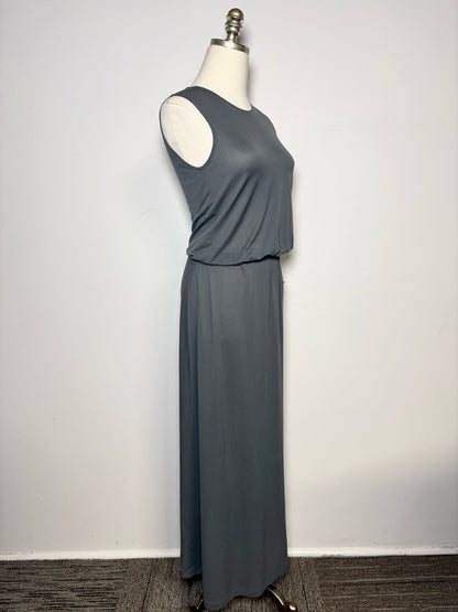 Women Size 3 Y's Yohji Yamamoto Charcoal/Gray Sleeveless Pre-owned Midi Dress