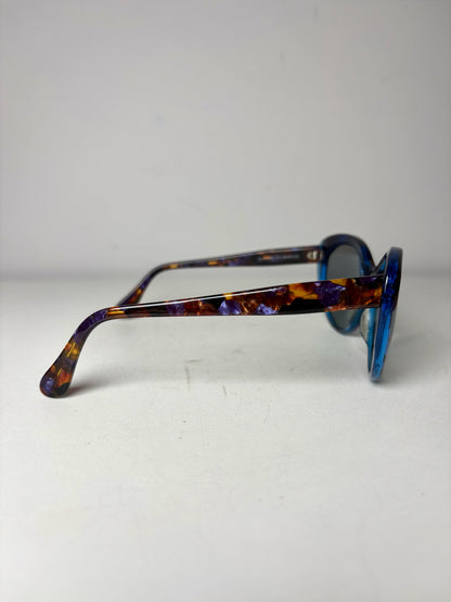 David Yurman Pre-owned Blue, Purple, Brown Acetate Sunglasses