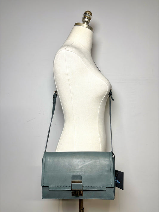 Lanvin Classic Pochette NWT Gray Calfskin Flap Purse