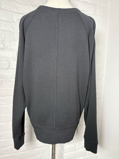 Women Size M Rag & Bone Black Cotton Sweater