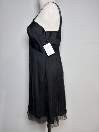 Women Size L Leon Max Black Solid Dress