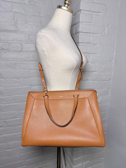 Lancel Solid Leather Camel Medium Purse