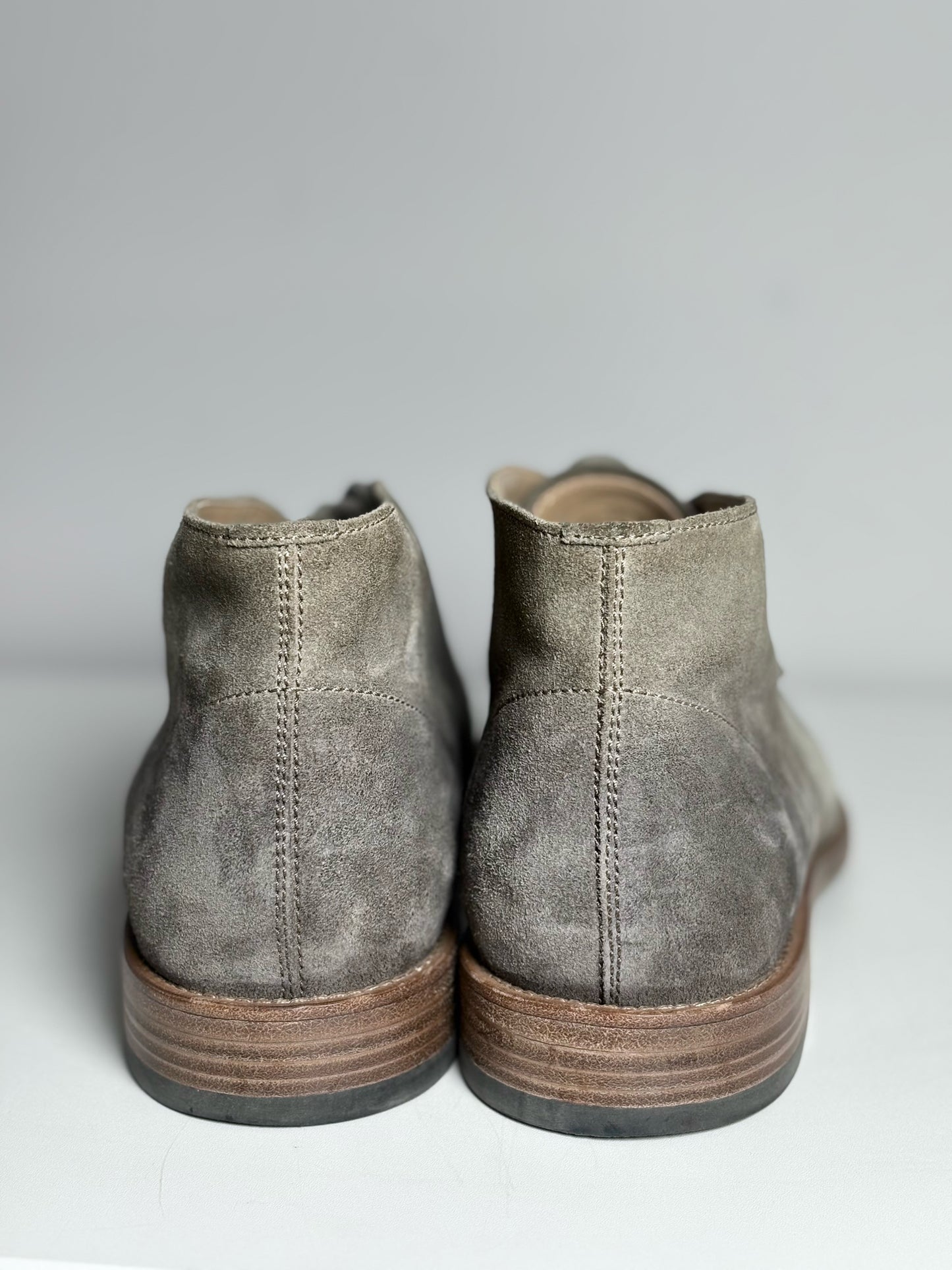 Mens Shoe Tod's Taupe Suede Leather Desert Boots