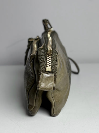 Zadig & Voltaire 100% Leather Pre-owned Charcoal Rock Clutch Purse