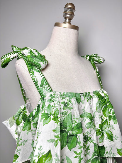Women Size S Tuckernuck Green Leaves Pre-owned Top