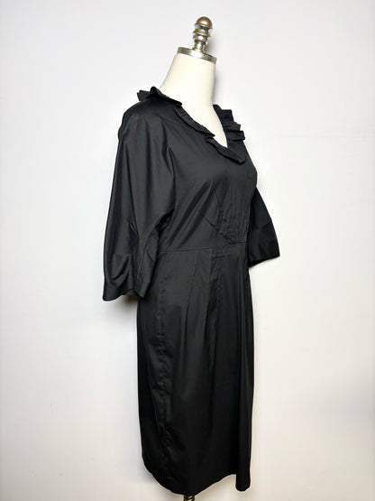 Women Size 42 ( 6 US) Prada Black A-line Cotton Dress