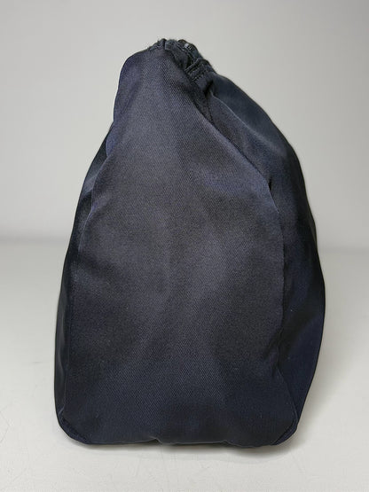 Prada Black Top Zipper Nylon Travel Pouch