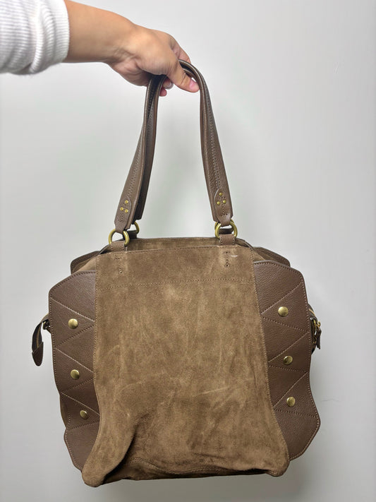Jerome Dreyfuss Suede, Leather Roger Solid Tote/Crossbody Bag