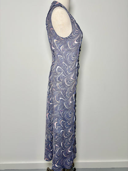 Women Size S SEA New York Blue Marble Nylon, Spandex NWT Dress