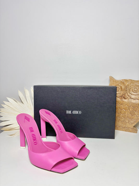 W Shoe Size 39 (8.5 US) The Attico Pink Leather Cowhide Heels