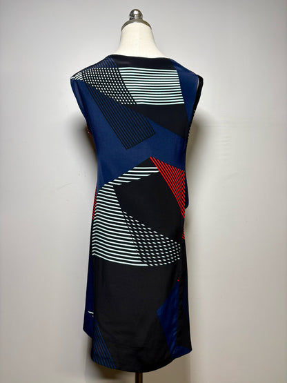 Size 4 Derek Lam Multi-Color Print Women's 100% Silk Pre-owned, NWT Dress