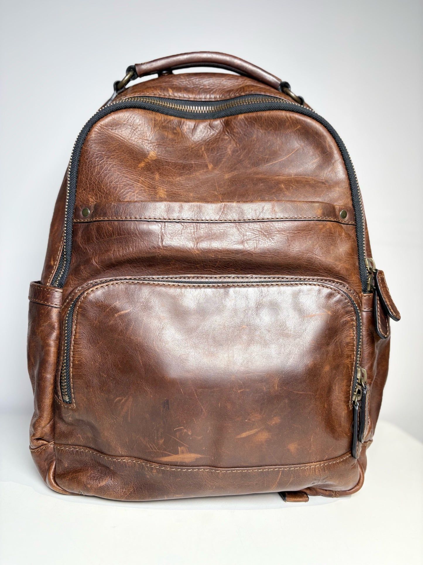 Frye Brown Leather Men's Backpack