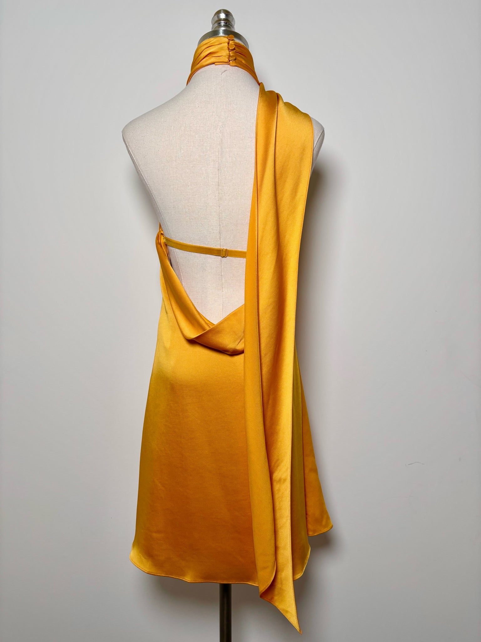 orange simkhai dress SIMKHAI