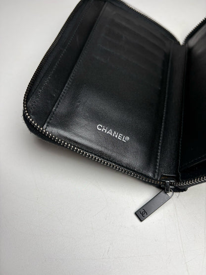 Chanel Travel Line Women's Pre-owned Black Wallet