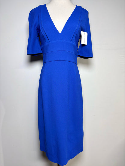 Women Size 42 Narciso Rodriguez Royal Blue Solid NWT Dress