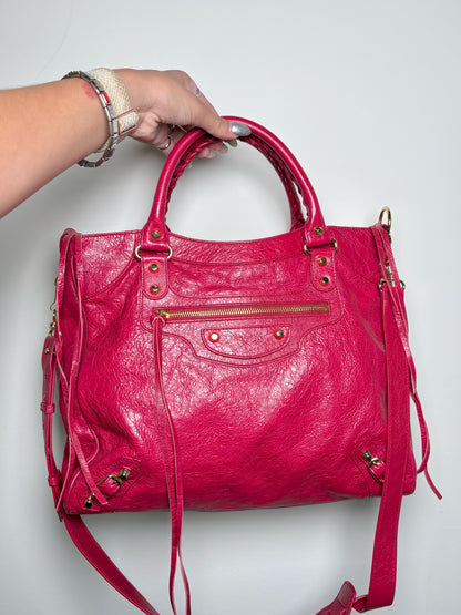 Leather Balenciaga Solid Lambskin Pre-owned Red Cowhide Medium Purse