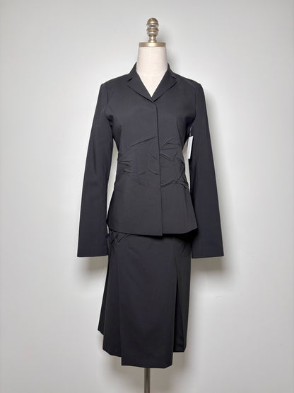 Women Size 36 (4) Jil Sander Black Solid Blazer