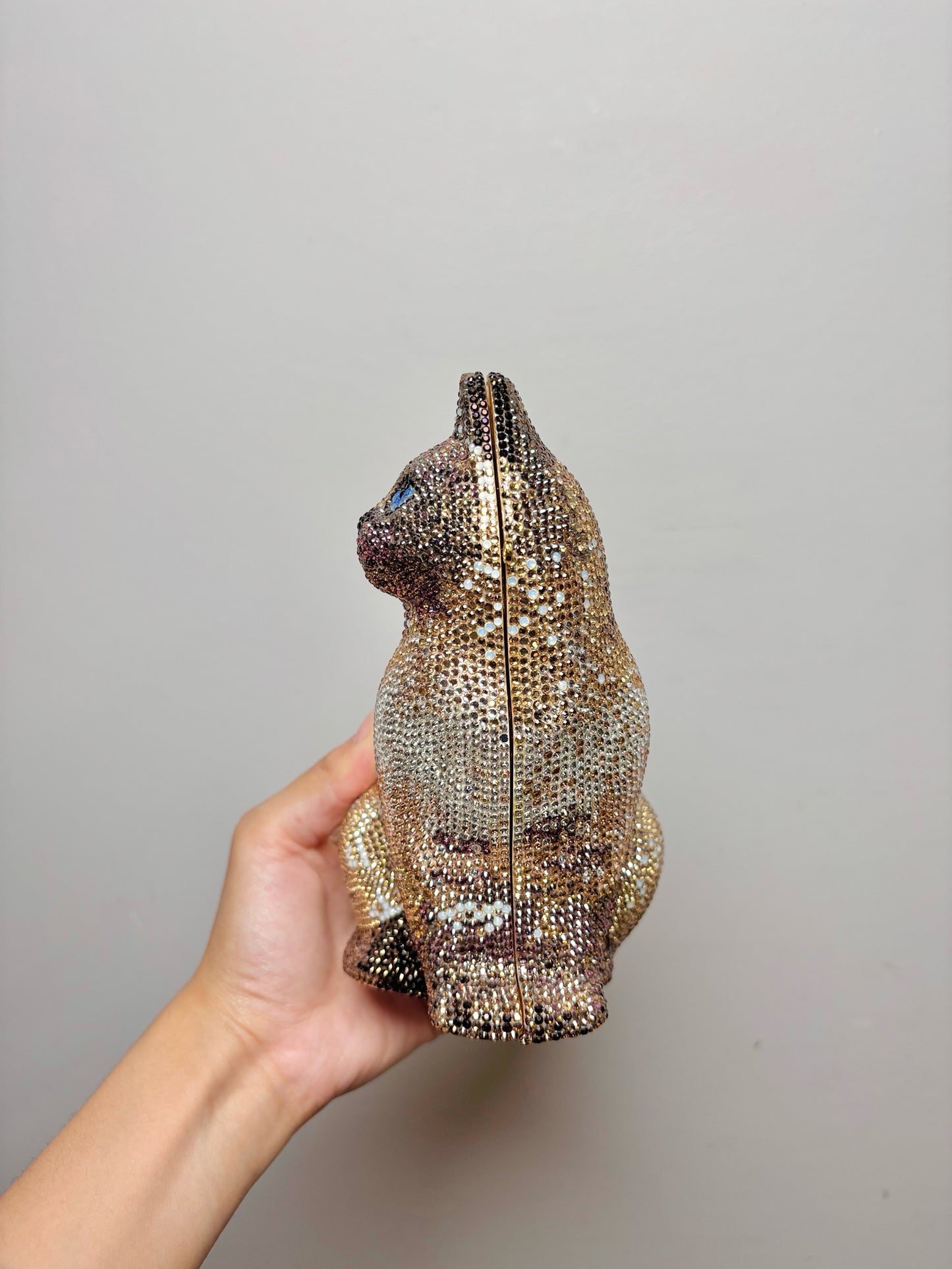 Judith Leiber Siamese Cat Swarovski Clutch Evening Clutch Bag