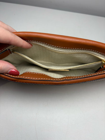 Women's Tory Burch Leather Pre-owned Brown Clutch Purse