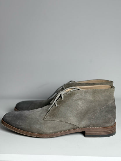 Mens Shoe Tod's Taupe Suede Leather Desert Boots