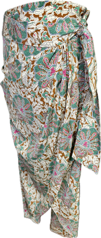 Veronica Beard Floral Silk Skirt