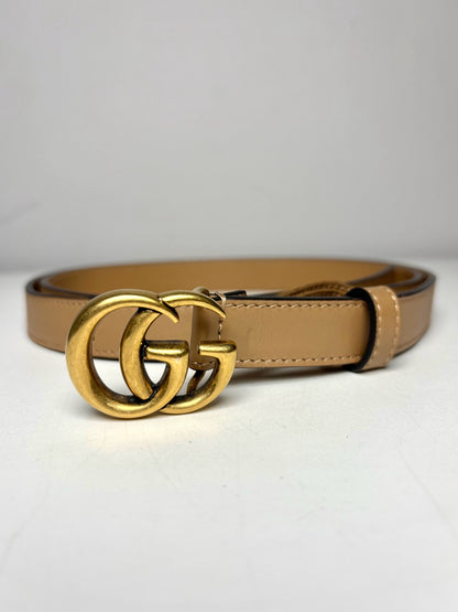 Gucci Leather 105/42 Pre-owned Taupe Belt