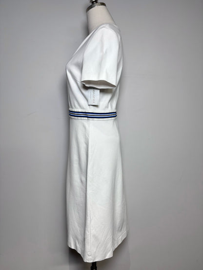 Women Size 40 Escada Sport White, blue Stripe Women's Dress