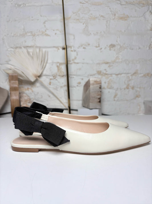 W Shoe Size 6 Maeve Ivory Leather NWT Flats
