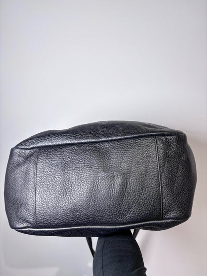 Leather Yves Saint Laurent Black Deer Skin Large Purse