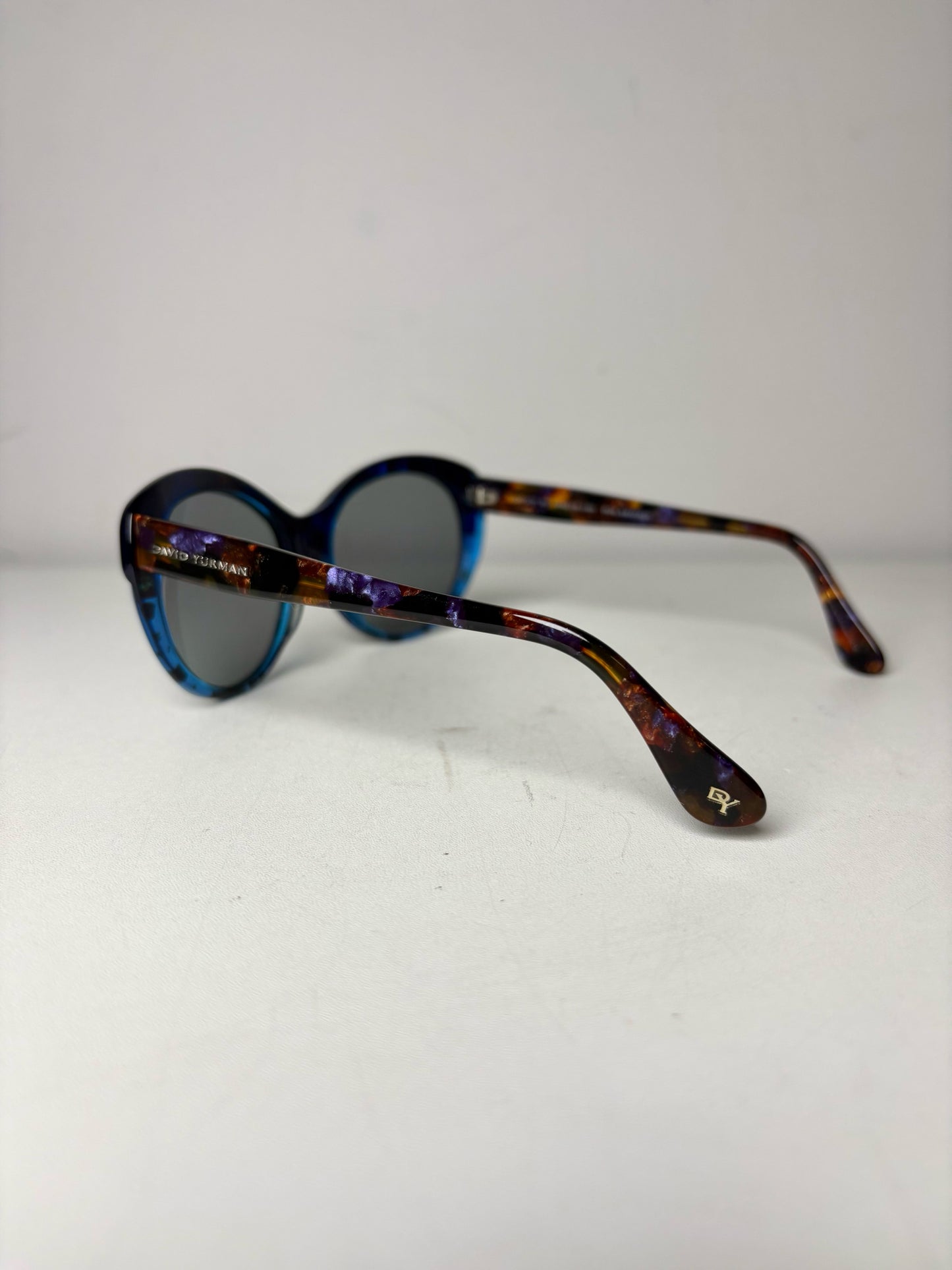 David Yurman Pre-owned Blue, Purple, Brown Acetate Sunglasses