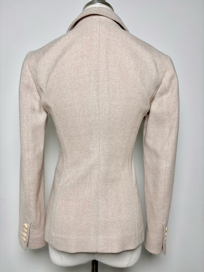 Women Size 2 Max Mara Oatmeal Solid Blazer