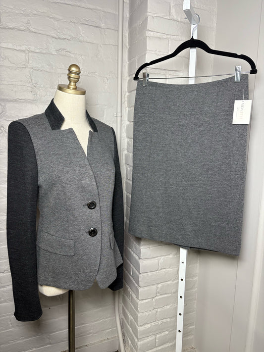 Women Size 6 Trixi Schober Gray Solid Vintage 2 Piece Set