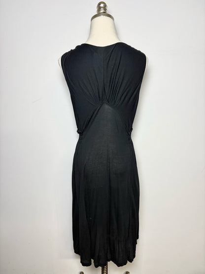 Women Size 8 (M) Miu Miu Black Solid Jersey Knit Pre-owned Dress