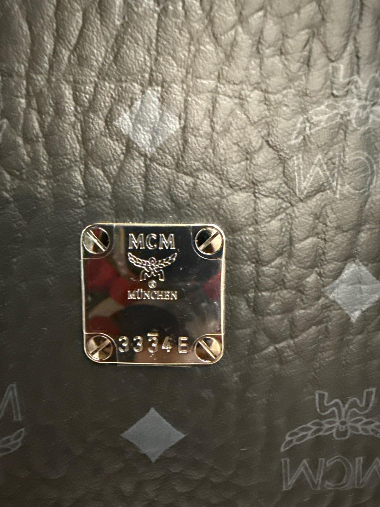 MCM Aren Monogram Black Visetos Tote Bag