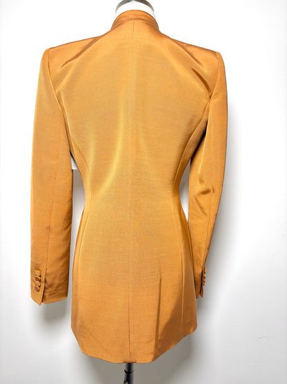 Women Size 0 Lafayette 148 Gold Solid Blazer
