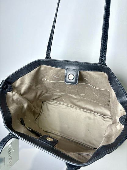 Bally Solid Leather Black Calf Medium Purse