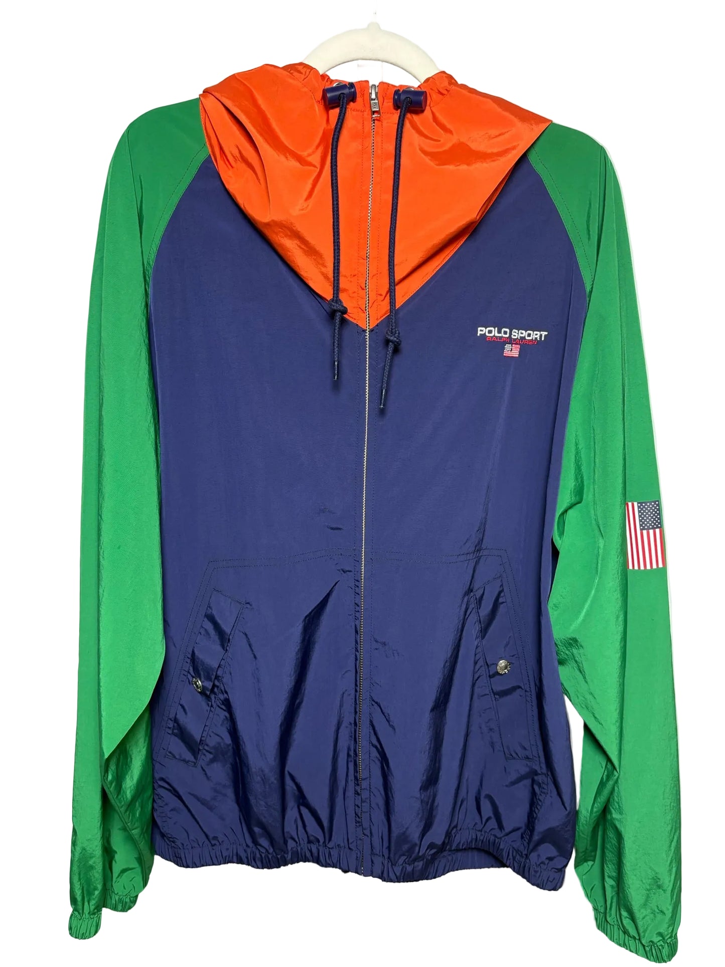 Polo Sport Ralph Lauren Multi-Color Nylon Men's L Pre-owned Windbreaker Jacket