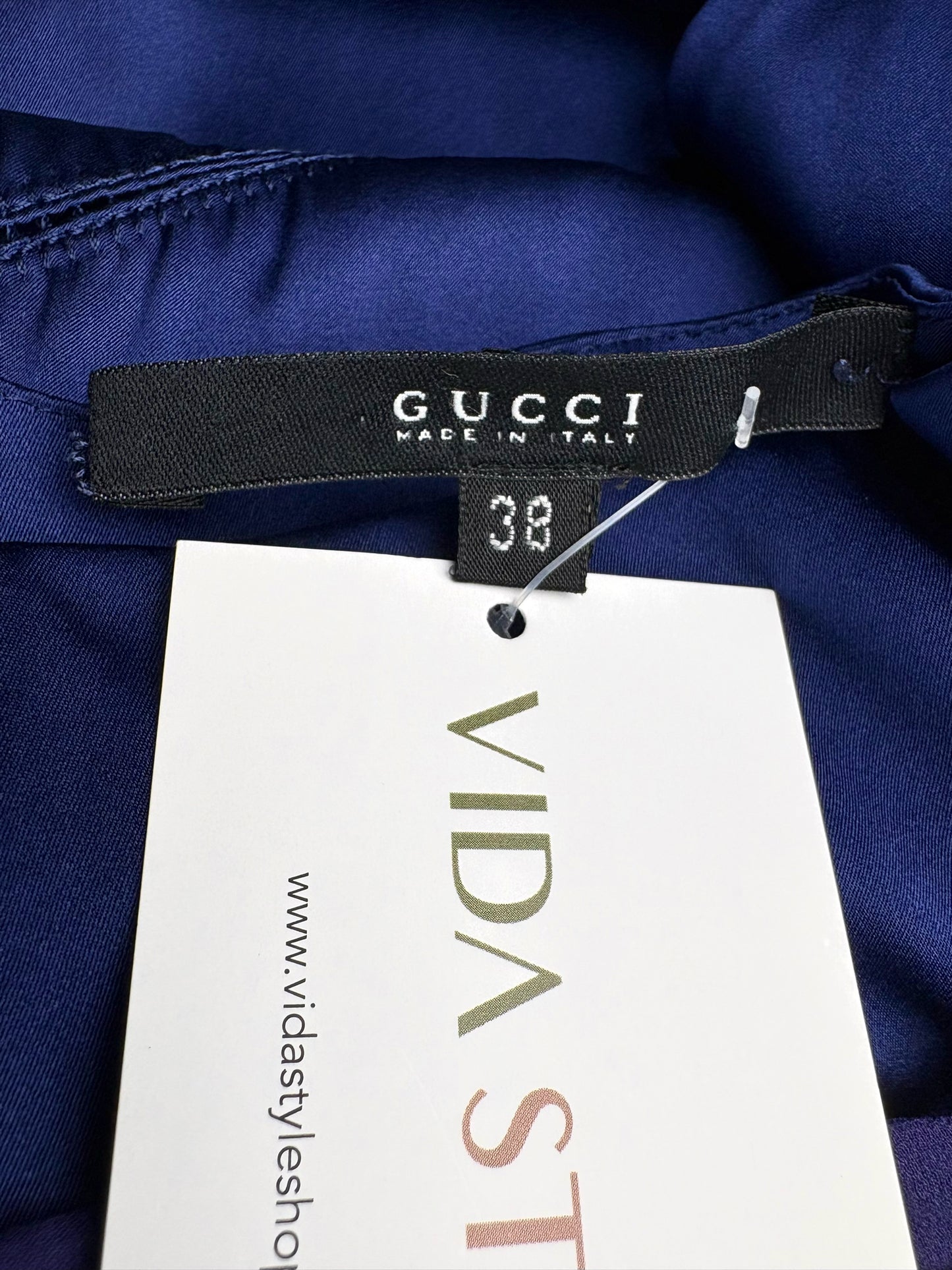 Women Size 38 (2 - 4 US) Gucci Eggplant Solid Silk Blend Pre-owned Dress