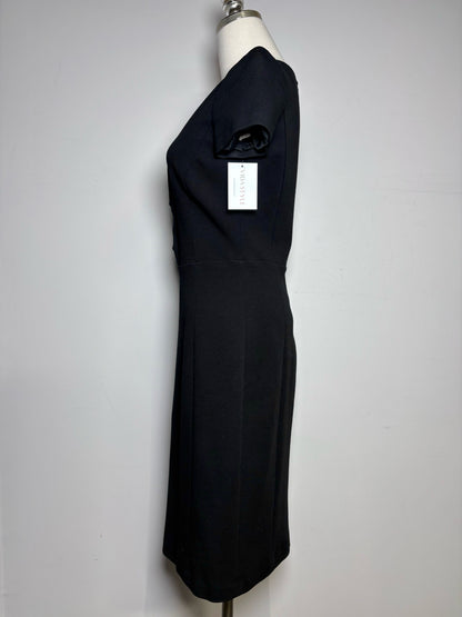 Women Size S (Estimate) Prada Black Accent Button Pre-owned Sheath Dress