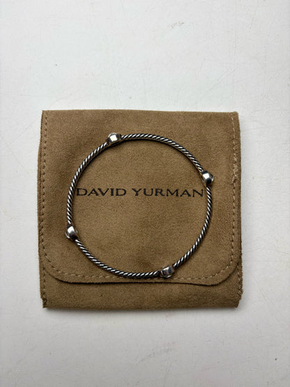 Women's David Yurman Confetti 4-Station Quartz Sterling Silver Pre-Owned Bangle Bracelet