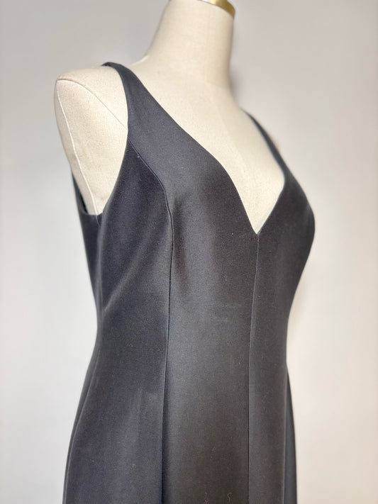 Women Size 6 Halston Heritage Black Solid Ball Gown