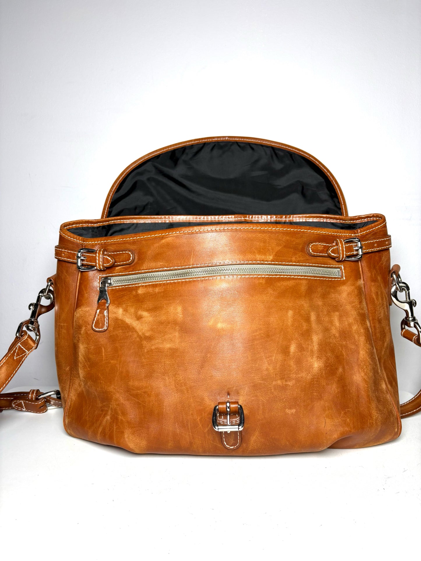 Mulholland Cognac Leather Men's Bag