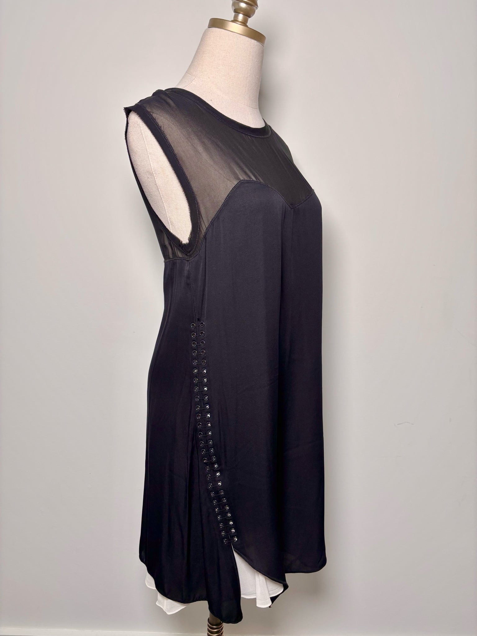 phillip lim silk dress 3.1 Phillip Lim Floral Silk Draped Midi Dress, Black, Women's, 0,